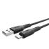 WiWU Wi-C042E A-C 2.4A Charging Cable USB - A to Type - C Data Transfer Cable 1M - Black